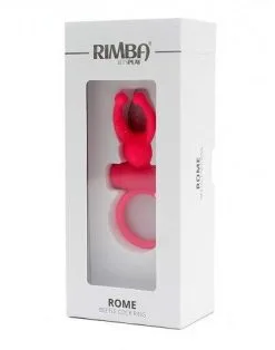 RIMBA TOYS Rimba Rome Vibrerende Cockring Met Clitoris Stimulatie - Roze -Cock & Ball Toys Rimba Rome vibrerende cockring met clitoris stimulatie roze 5