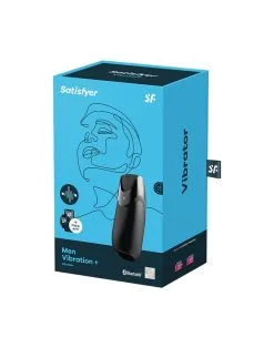 Satisfyer - Men Vibration+ (met App Control) - Masturbator - Zwart -Cock & Ball Toys Satisfyer Men Vibration met App Control Masturbator Zwart 2