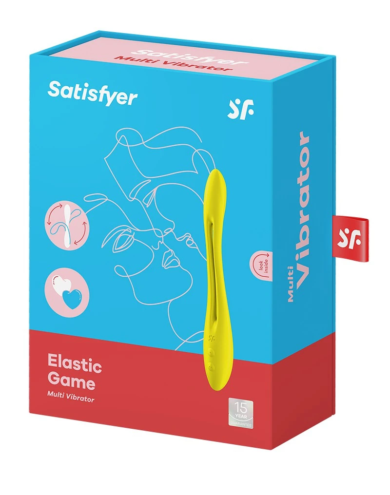 Satisfyer - Multifunctionale Buigbare Vibrator Elastic Game - Geel 4 Satisfyer - Multifunctionale Buigbare Vibrator Elastic Game - Geel - Afbeelding 2