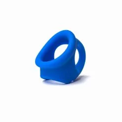 Sport Fucker - Liquid Siliconen Cock Chute Rekbare Ballstretcher - Blauw