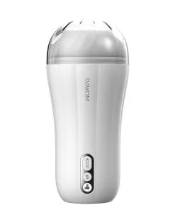 Svakom - Masturbator Robin Met LED Display En Booster Stand - Wit