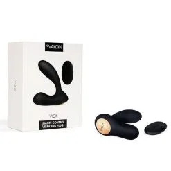 Svakom - Vick Prostaat Vibrator - Zwart -Cock & Ball Toys Svakom Vick Prostaat Vibrator zwart 4