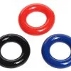 Trinity Vibes Rekbare Cockring Set - 3 Stuks - Rood/Blauw/Zwart -Cock & Ball Toys Trinity Vibes Rekbare cockring set 3 stuks roodblauwzwart
