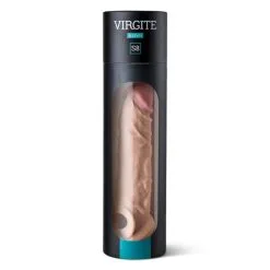 Virgite - Penis Sleeve Die Echt Aanvoelt Met Opening Voor De Balzak 19.8 Cm - Lichte Huidskleur -Cock & Ball Toys Virgite Penis sleeve die echt aanvoelt Met Opening Voor de Balzak 19 8 cm Lichte Huidskleur 4