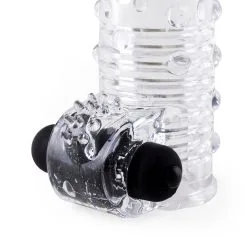 Virgite - S11 Realistische Penis Sleeve Met Vibratie 15 Cm- Transparant -Cock & Ball Toys Virgite S11 Realistische Penis Sleeve met Vibratie 15 cm transparant 3