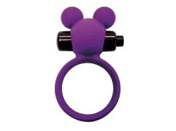 Virgite - Vibrerende Cockring Waterdicht Met Clitoris Stimulator - Paars