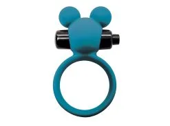 Virgite - Vibrerende Cockring Waterdicht Met Clitoris Stimulator - Blauw