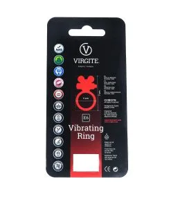Virgite - Vibrerende Cockring Waterdicht Met Clitoris Stimulator - Blauw -Cock & Ball Toys Virgite Vibrerende Cockring Waterdicht Met clitoris stimulator Blauw 6