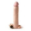 Virgite - Vibrerende Penis Sleeve Die Echt Aanvoelt 19 Cm - Lichte Huidskleur 2 Virgite - Vibrerende Penis Sleeve Die Echt Aanvoelt 19 Cm - Lichte Huidskleur -Cock & Ball Toys Virgite Vibrerende Penis Sleeve die echt aanvoelt 19 cm Lichte Huidskleur