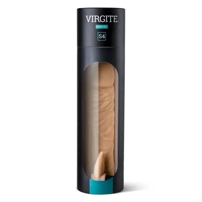 Virgite - Vibrerende Penis Sleeve Die Echt Aanvoelt Met Clitoris Stimulator 20 Cm - Lichte Huidskleur 6 Virgite - Vibrerende Penis Sleeve Die Echt Aanvoelt Met Clitoris Stimulator 20 Cm - Lichte Huidskleur - Afbeelding 4
