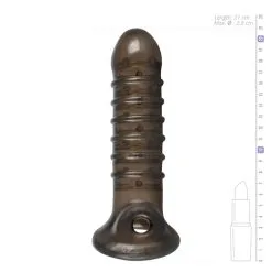 You2Toys - Penis Sleeve Met Ribbels - Zwart -Cock & Ball Toys You2Toys Penis Sleeve Met Ribbels zwart 4