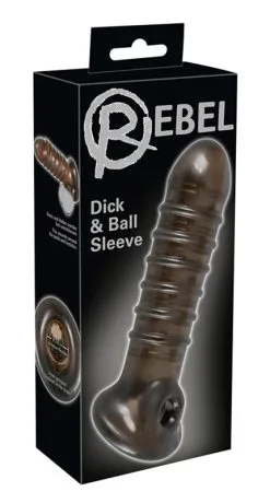 You2Toys - Penis Sleeve Met Ribbels - Zwart -Cock & Ball Toys You2Toys Penis Sleeve Met Ribbels zwart 5