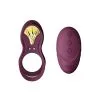 Zalo - Vibrerende Cockring & KoppelVibrator BAYEK Met Afstandsbediening - AMethyst Paars -Cock & Ball Toys ZALO Vibrerende Cockring koppelvibrator BAYEK met afstandsbediening amethyst paars