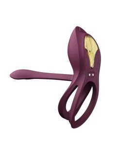 Zalo - Vibrerende Cockring & KoppelVibrator BAYEK Met Afstandsbediening - AMethyst Paars -Cock & Ball Toys ZALO Vibrerende Cockring koppelvibrator BAYEK met afstandsbediening amethyst paars 5